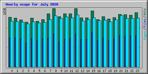Hourly usage for July 2020
